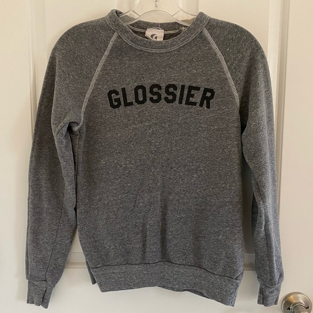 glossier sweatshirt